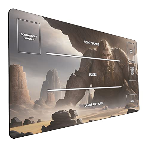 Mtg Compatible Tcg Playmat With Zone Layout, Ai Painted 14" X 24" Collectible Card Game Playmat With White Lines - Perfect For Magica Card And Board Games 10 #TOP13