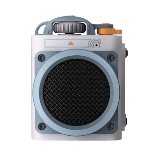 Muzen Enceinte Bluetooth Portable, Wild GO Petite Enceinte Bluetooth, Conception Unique et innovante, Étanche et Anti-poussière, Bluetooth 5.0, Durable pour Les Voyages, l'extérieur - Blanc Cover