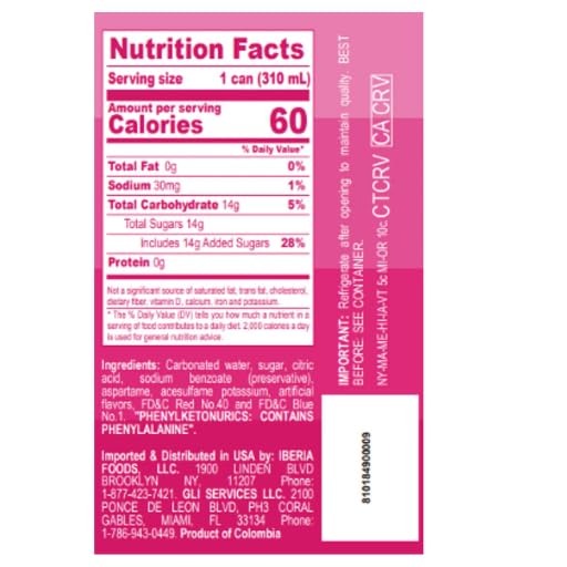 Gaseosa Manzana Postobón – 12 Pack (10.5fl oz Each Can) – Colombian Apple-Flavored Soda – Imported from Colombia