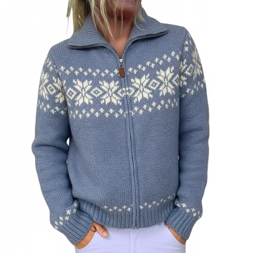 Pull en Fair Isle à blocs de couleurs chic pour femme