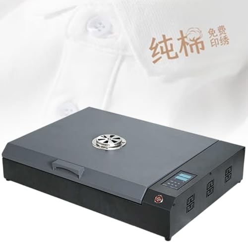 vnmudzeo A3 Dual Heating Desktop DTF Oven,for Building Material Shops,930 W Automatic Cloth Bags Sign Curing Oven,0-200 Adjustment Temperature,220V