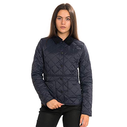 Barbour Ladies Deveron Quilt Navy/Pale Pink 16