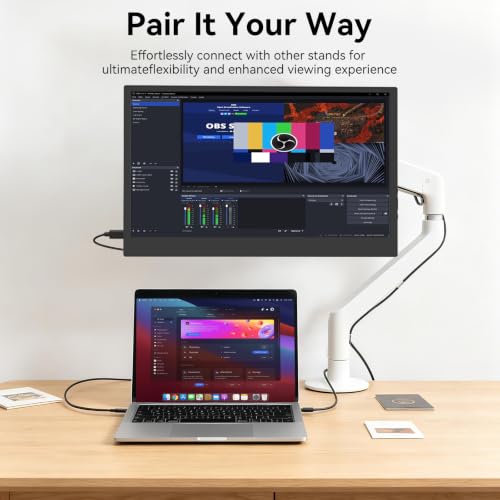Image of 14 inch Portable Monitor, Monitor,Portable Monitor for Computer,IPS Gaming Monitor w /Premium Smart Cover & Screen Protector, Speakers, for Laptop PC MAC Phone PS4 Xbox Switch (14 inch)