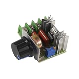SIPYTOPF 2000W PWM AC Motor Speed Control Module Dimmer Speed Regulator AC 50-220V 2000W(max) 25A SCR Constant Adjustable Voltage Regulator (1 Pack)