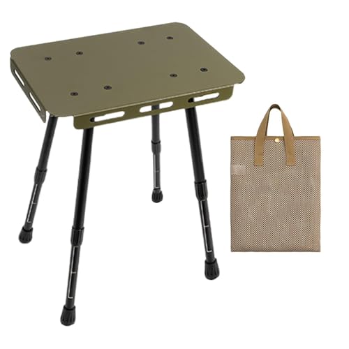 Mesa de picnic plegable - Muebles portátiles antideslizantes ajustables en altura - Mesa de bandeja plegable, para habitaciones pequeñas, apartamentos, habitaciones de estudiantes, viajes, aulas