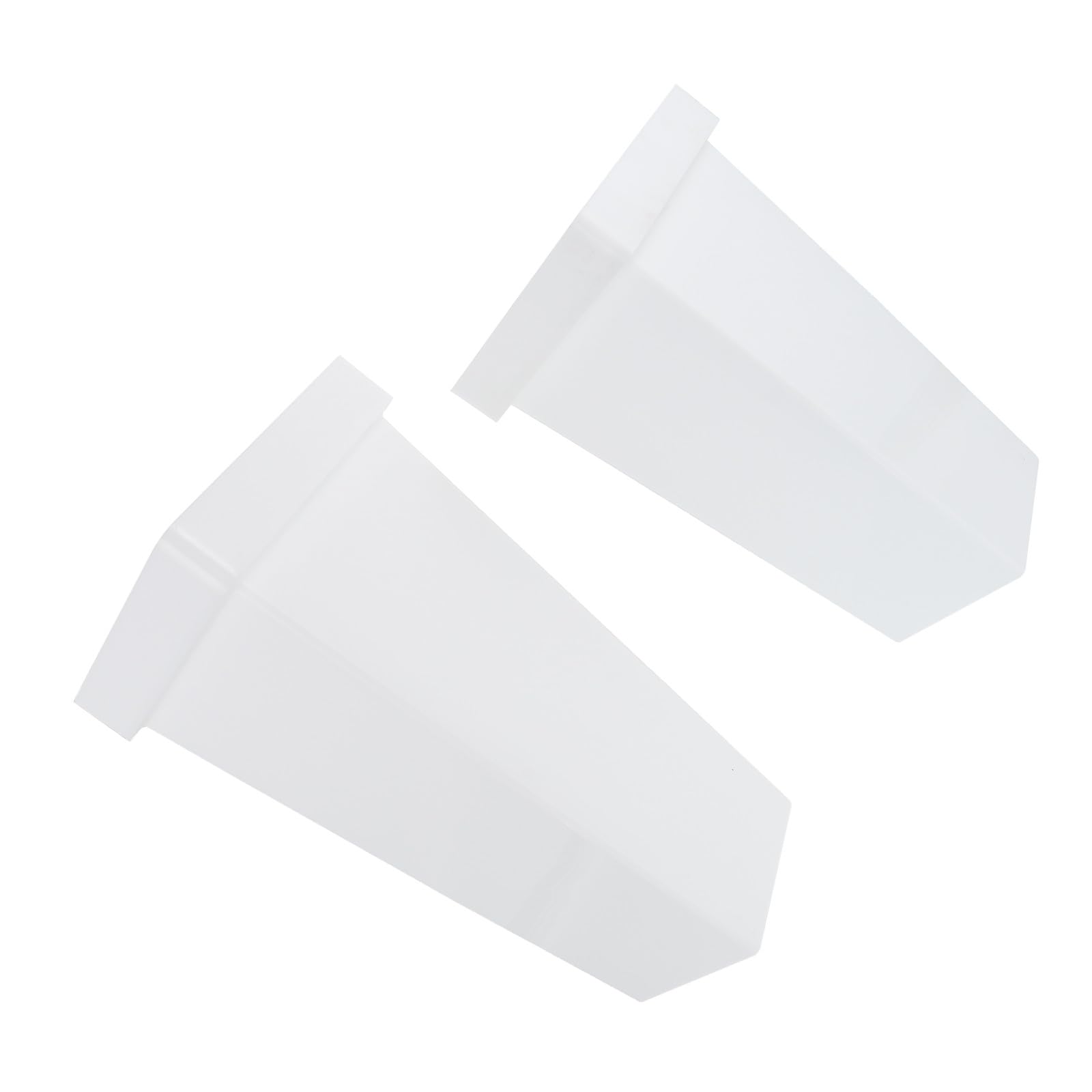 Seau à fleurs en plastique blanc 2 pièces pour bouquet de plantes décoratives maison