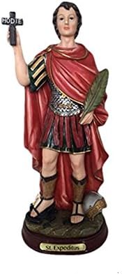 8" San Expedito Saint Expeditus Statue Figurine Religion Collectible Rome