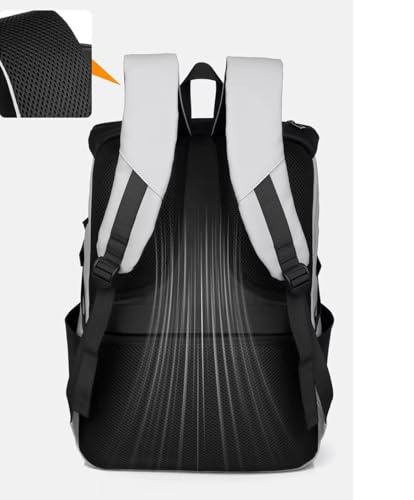 Image of ALASKA Roll-Top Top Open Backpack for Men, Women, 24L to 32L Expandable Backpack with Laptop Compartment, Water Resistant Anti-Theft Business Travel Work College Backpack Bag