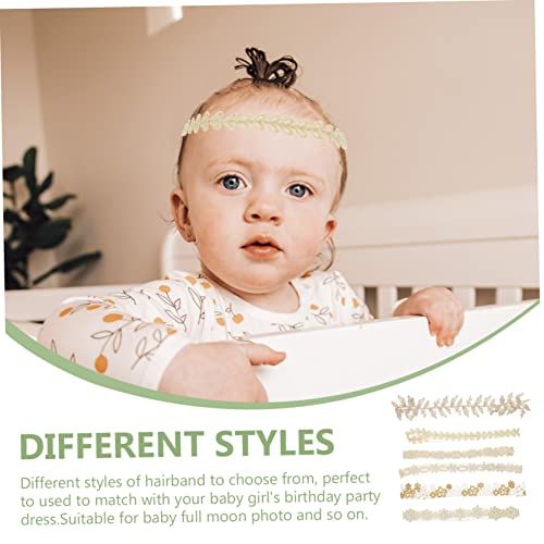 ERINGOGO 6 Peças Faixa De Cabeça De Flor De Renda Acessórios De Cabelo De Bebê Tiaras Para Bebês Tia