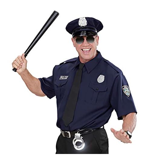 W WIDMANN MILANO Party Fashion - Disfraz de oficial de policía, uniforme, alguacil, policía, disfraces de carnaval