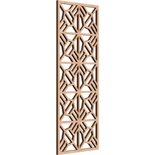 Image of 11 3 /8 inchW x 29 3 /8 inchH x 3 /8 inchT Auburn Decorative Fretwork Wood Wall Panels, Alder
