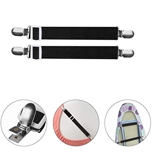 Pubiao 4 Stück - Bettlaken Verschlüsse Hosenträger Elastische Bettlakenspanner für Matratzenbezüge Sofa Tischdeckenstiefel Beinriemen Clips - Image 4