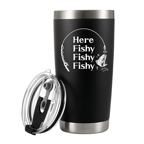 Panvola Fishy Fishy 20oz Black Tumbler