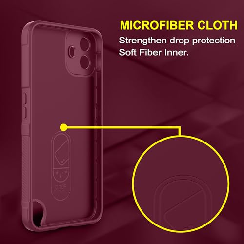 Image of amazon basics Back Case Cover for CMF by Nothing Phone 2 Pro | Compatible for CMF by Nothing Phone 2 Pro Back Cover | Liquid Silicon Magic Case with Camera Protection | Plum