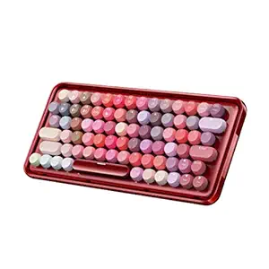 Rapoo Ralemo Pre 5 Mechanical Keyboard with Multi-Mode Technology (Bluetooth), Backlight Enabled & Built in Battery. Compatible with Windows/Chromebook/PC/Laptop (Deep Red)