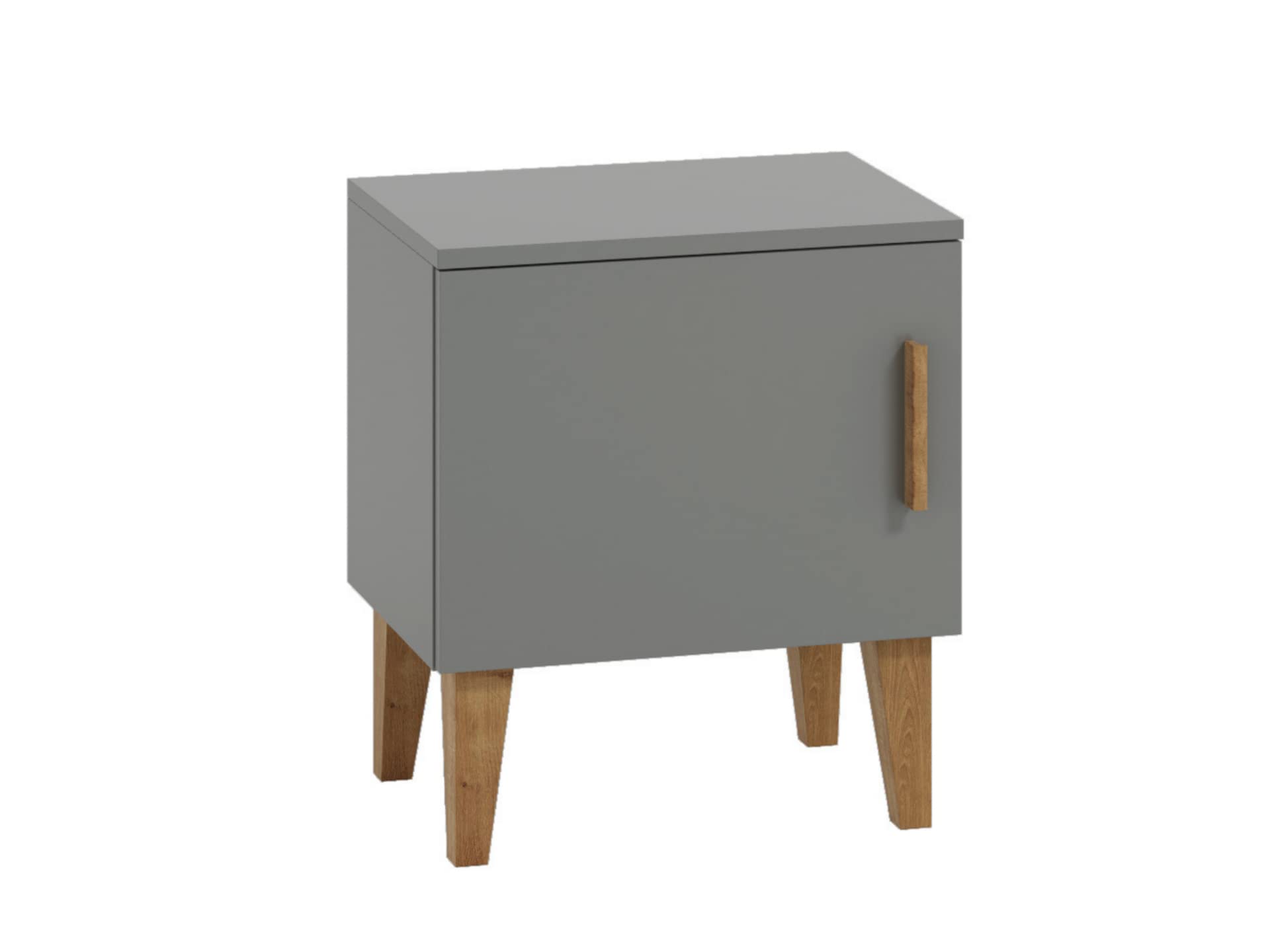 Générique Habitación completa para niños: armario de 2 puertas + cama de 80 x 180 cm con somier/colchón+cómoda 3 cajones + mesita de noche; color gris