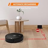 Robot Vacuum and Mop Combo : 3-in-1 Robotic Vacuum Cleaner, 2.87" Slim and 4000Pa Suction Robot Vacuum for Under Furniture/Beds, Smart Navigation, App/Alexa Control for Hard Floors & Low-Pile Rugs - Image 8