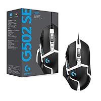 Logitech G502 HERO Gaming-Maus Special Edition mit HERO 25K DPI Sensor, RGB-Beleuchtung, Gewichtstuning, 11 programmierbare Tasten, anpassbare Spielprofile, PC/Mac - Schwarz/Weiß – Ansicht 6