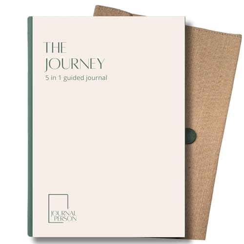 Image of THE JOURNEY Vintage Edition - 2026 Gratitude journaling, Daily Reflections, Emotional Release, Introspection prompts & Plain Pages for Writing - A5 Hardbound Undated journal Diary - Free Fabric Bag, Bookmark, Gratitude Letters (Beige)