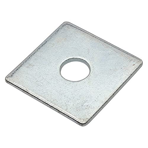 Fits Bolt Sizes 1/2 in, 1/8 in Thickness,Square Washer Steel, 9/16 in Inside Dia,2040-Z8940-ZN