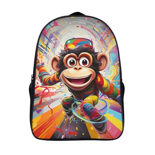 Sac à dos pour enfants Monkey 40x28x16cm avec compartiments renforcés