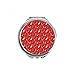 Red Saxophone Music Notes Hand Compact Mirror Round Portable Pocket Glass