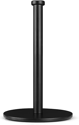 Soporte para toallas de papel, soporte para toallas de cocina negro, soportes para toallas de papel de encimera para soporte de rollos de cocina,