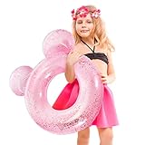 【Ampliamente Aplicable】- El flotador hinchable tiene un diámetro exterior de 63 cm y un diámetro interior de 26 cm, la capacidad de peso de 20kg-35kg, ideal para niños, jóvenes y principiantes. Aportará diversión sin fin a su verano, es imprescindible para las fiestas acuáticas, los parques acuáticos, las playas, las vacaciones, el rafting, el entretenimiento o la práctica en piscinas interiores/exteriores.