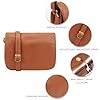 Lloyd Baker Genuine Leather Crossbody Bag, Soft Shoulder Handbag with Adjustable Strap, Compact Size with Multiple Compartments, Nahan (Tan) #3