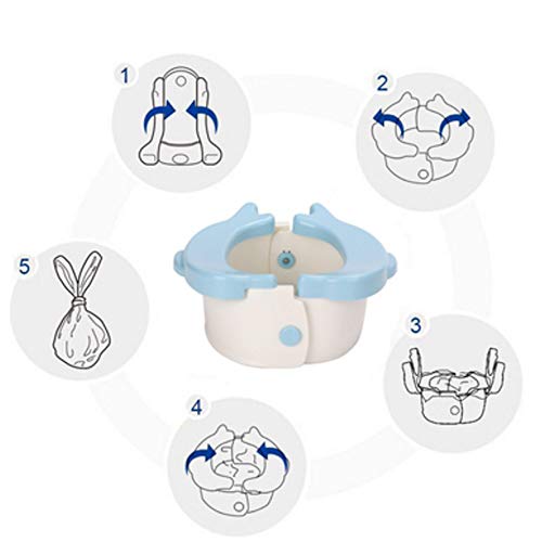 Pot bébé pliant avec dessin animé amusant pour apprendre la propreté - 8