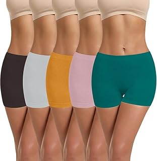 louryn koulyn SunFlun® Women Cotton Boy Shorts Panties Comfortable Wicking Boxer Briefs Underwear 5 Pack-picture-15