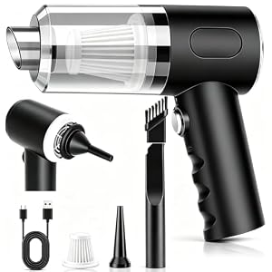Handheld vacuum cleaner/handheld car vacuum cleaner, 4-in-1 22000Pa handheld mini vacuum cleaner, brushless motor, suitable for car, home, kitchen, office and pet hair (Black)