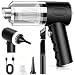 Handheld vacuum cleaner/handheld car vacuum cleaner, 4-in-1 22000Pa handheld mini vacuum cleaner, brushless motor, suitable for car, home, kitchen, office and pet hair (Black)