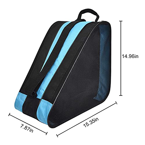 Kids Ice Skates Bags Heavy Duty Oxford Roller Skating Shoes Carry Bag Inline Skate Boot Shoulder Bag Children Boys Girls Hockey Skate Tote Ski Sport Bag Multi Pockets For Ice Skate Protective Gears #TOP4