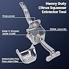 Exprimidor de limón resistente, prensa manual de calidad premium, extractor de jugo, exprimidor de lima y naranja de mano, plateado 8
