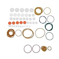 84-teiliges Getriebeband-Riemenscheiben-Gummiband-Kombinationsset für DIY-Modellspielzeug und andere DIY-Projekte