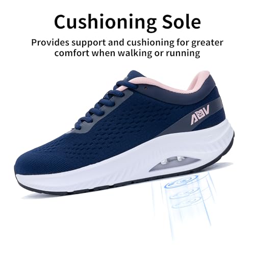 AOV Wide Toe Box Shoes Women Arch Support Walking Shoes Plantar Fasciitis Orthotic Tennis Sneakers4