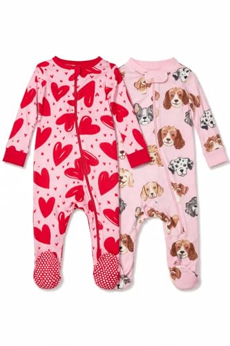 Image of TuddyBuddy Baby Girl's Cotton Printed Full Sleeves Sleepsuit /Footed Rompers for Baby Girl