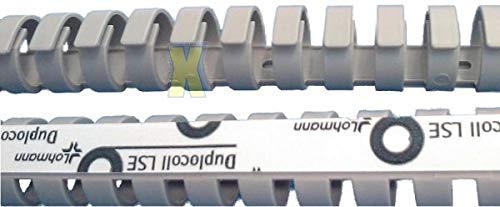 Flex Verdrahtungskanal Ø 40mm 1m (2X 50 cm) Flexkanal rund selbstklebend fixierbar auch als Kabelkanal für den Schreibtisch flexibel einsetzbar