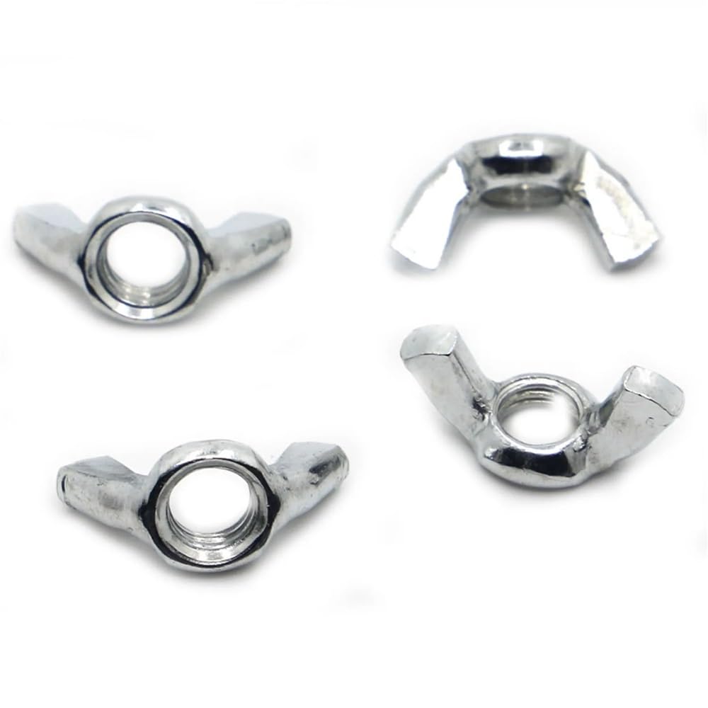 Noci ad Alette, 5/10 pz M3 M4 M5 M6 M8 M10 M12 in Acciaio Inox 304 Stringere A Mano Dado Dadi Dadi Ad Alette(M3 10pcs)