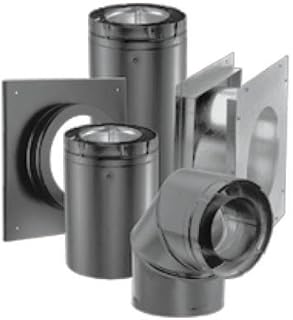 DuraVent 46DVA-KHC 4" x 6-5/8" Inner Diameter - DirectVent Pro Direct Vent Pipe, Black