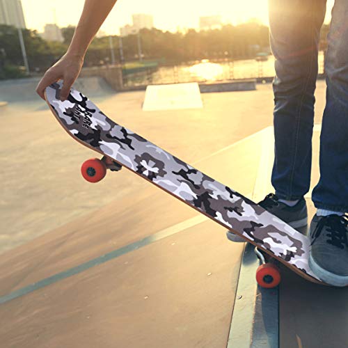 CLISPEED Fita de Aderôncia Do Skate Bolha Livre á  Prova D 'água Preto Anti Derrapante Griptape par