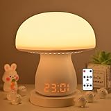 AFFICHAGE DE L'HEURE PRATIQUE: Cette lampe est dotée d'une horloge numérique claire (format 12/24 h). Lorsqu'un son est détecté, l'horloge s'allume automatiquement et s'éteint après 30 secondes, alliant économie d'énergie et lisibilité optimale de l'heure. Elle peut être posée sur une table de chevet ou un bureau, alliant fonctionnalité et design élégant.