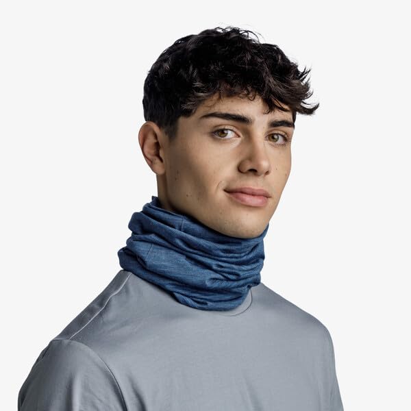Image of Buff Lightweight Merino Wool Neck Gaiter, 100% Ethically Sourced Wool,Versatile, Temperature Regulating Face Mask