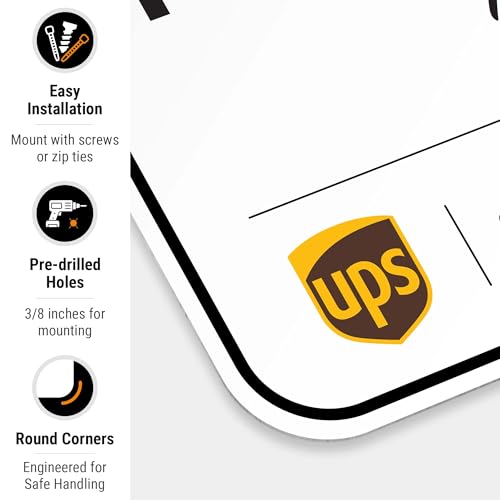 Image of Package Delivery Sign, Delivery Instructions Do Not Leave Package Here Sign, 12x18 Inches, Rust Free .063 Aluminum, Fade Resistant, Made in USA