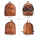 BERLINER BAGS Vintage Genuine Leather Backpack Kelly, Small Backpack Purse for Women, Lightweight Backpack - Brown