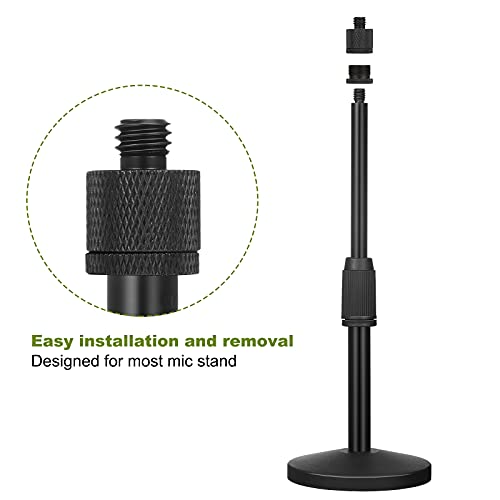 8 Pieces Mic Stand Adapter Mic Thread Adapter Set 5/8 Female To 3/8 Male And 3/8 Female To 5/8 Male Screw Adapter Thread For Microphone Stand Mount To Camera Tripod Adapter #TOP5