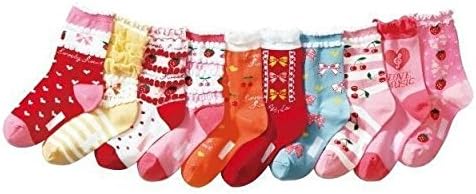 Lace Kenzola Kids 10-pair Heart Cherry Strawberry Bow Lace Quarter Socks for Girls