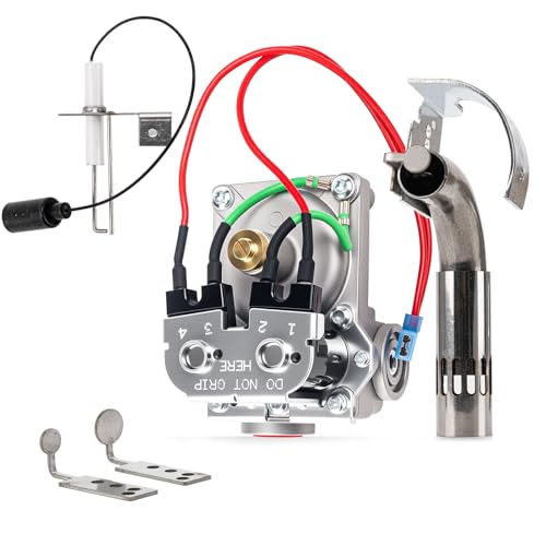 Image of RV Water Heater Burner System Repair Kit for Atwood 93844 Solenoid Gas Control Valve, 91638 Main Burner Tube, 93868 Igniter - Compatible with 6 /10 Gallon Tanks, GC10A-4E, G6A-8E /G6A-6E /G6A-4E, G10-3E