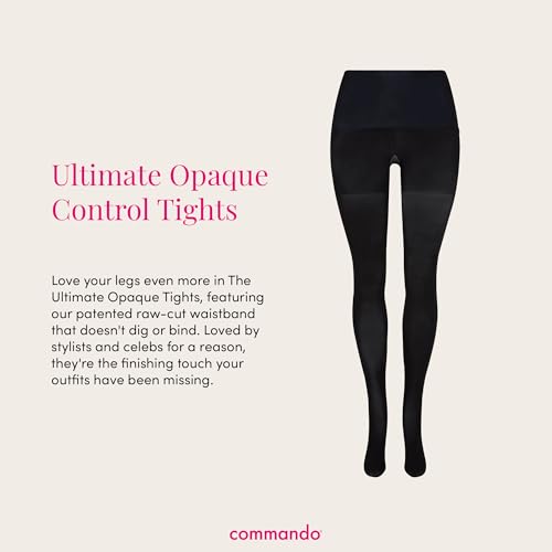 commando - Ultimate Opaque Control Tights | Smoothing Waistband | Comfortable Hosiery | Women’s Tights for Dresses & Skirts3